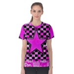 Pink Star Women s Cotton Tee