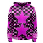 Pink Star Women s Pullover Hoodie