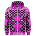 Pink Star Men s Zipper Hoodie