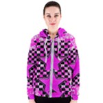 Pink Star Women s Zipper Hoodie