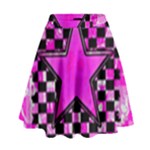 Pink Star High Waist Skirt