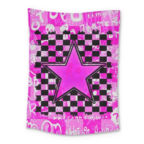 Pink Star Medium Tapestry from ArtsNow.com