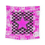 Pink Star Square Tapestry (Small)