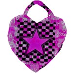 Pink Star Giant Heart Shaped Tote