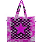 Pink Star Canvas Travel Bag