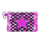 Pink Star Canvas Cosmetic Bag (Medium)
