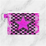 Pink Star Canvas Cosmetic Bag (Medium)