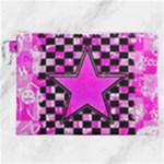 Pink Star Canvas Cosmetic Bag (XXL)