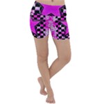 Pink Star Lightweight Velour Yoga Shorts