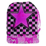 Pink Star Drawstring Pouch (XXXL)