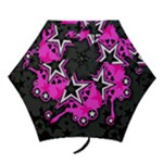 Pink Star Design Mini Folding Umbrella