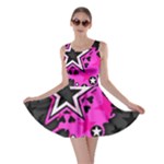 Pink Star Design Skater Dress