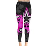 Pink Star Design Leggings 