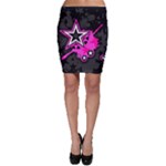 Pink Star Design Bodycon Skirt