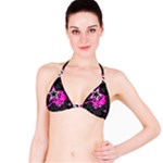 Pink Star Design Bikini Top