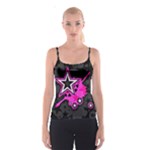 Pink Star Design Spaghetti Strap Top