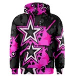 Pink Star Design Men s Pullover Hoodie