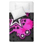 Pink Star Design Duvet Cover Double Side (Single Size)