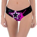 Pink Star Design Reversible Classic Bikini Bottoms