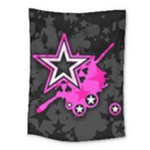 Pink Star Design Medium Tapestry