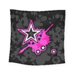 Pink Star Design Square Tapestry (Small)