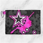 Pink Star Design Canvas Cosmetic Bag (XL)