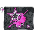 Pink Star Design Canvas Cosmetic Bag (XXL)