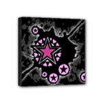 Pink Star Explosion Mini Canvas 4  x 4  (Stretched)