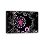 Pink Star Explosion Mini Canvas 6  x 4  (Stretched)