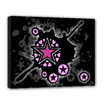 Pink Star Explosion Canvas 14  x 11  (Stretched)