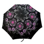 Pink Star Explosion Folding Umbrella