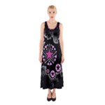 Pink Star Explosion Sleeveless Maxi Dress