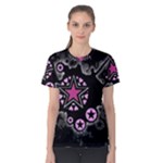 Pink Star Explosion Women s Cotton Tee