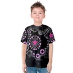 Pink Star Explosion Kids  Cotton Tee