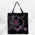 Pink Star Explosion Grocery Tote Bag