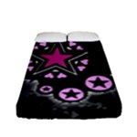 Pink Star Explosion Fitted Sheet (Full/ Double Size)