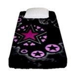 Pink Star Explosion Fitted Sheet (Single Size)