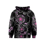 Pink Star Explosion Kids  Pullover Hoodie