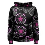 Pink Star Explosion Women s Pullover Hoodie