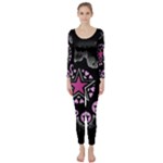 Pink Star Explosion Long Sleeve Catsuit