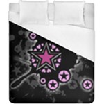 Pink Star Explosion Duvet Cover (California King Size)