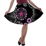 Pink Star Explosion A-line Skater Skirt