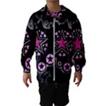 Pink Star Explosion Kids  Hooded Windbreaker