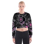 Pink Star Explosion Cropped Sweatshirt