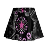 Pink Star Explosion Mini Flare Skirt