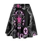 Pink Star Explosion High Waist Skirt