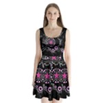 Pink Star Explosion Split Back Mini Dress 