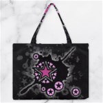 Pink Star Explosion Zipper Medium Tote Bag