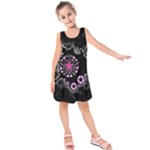 Pink Star Explosion Kids  Sleeveless Dress