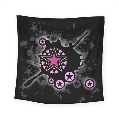 Pink Star Explosion Square Tapestry (Small) from ArtsNow.com